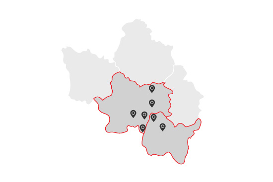 Carte localisation secteur Mâcon (71)